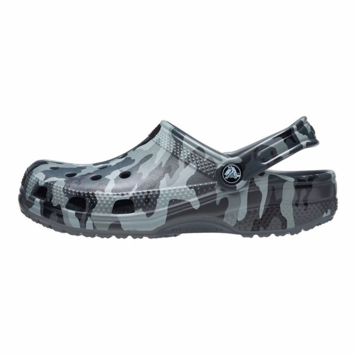 Zuecos Crocs Classic Printed Camo Clog Gris Adultos 3