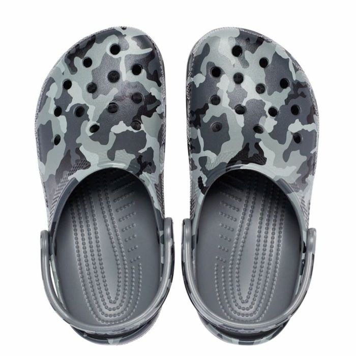 Zuecos Crocs Classic Printed Camo Clog Gris Adultos 1