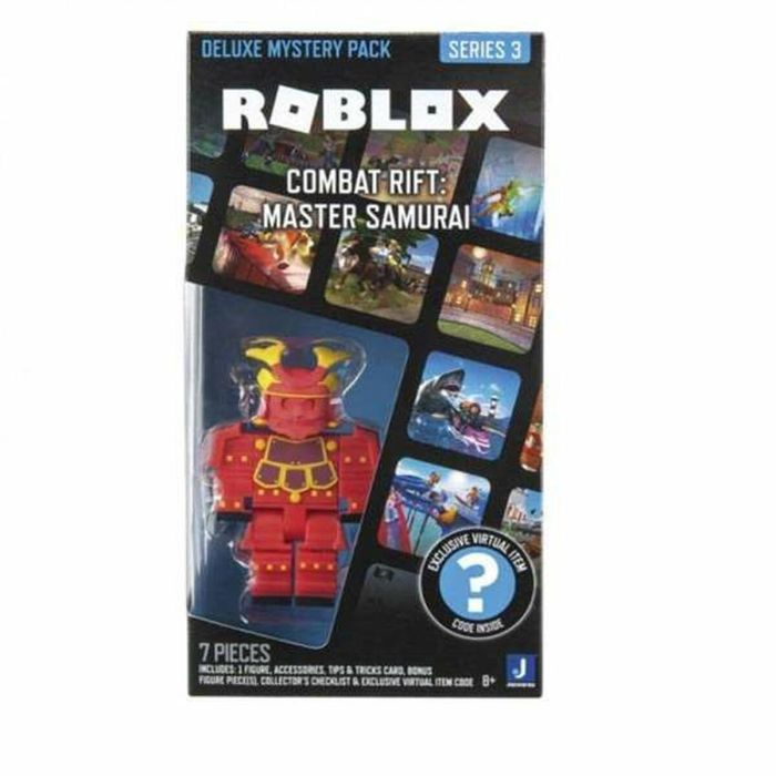 Figura roblox pack deluxe mystery con accesorios, tarjeta de trucos y ficha de objeto virtual 7,5 cm - modelos surtidos Figura roblox pack deluxe mystery con accesorios, tarjeta de trucos y ficha de objeto virtual 7,5 cm - modelos surtidos