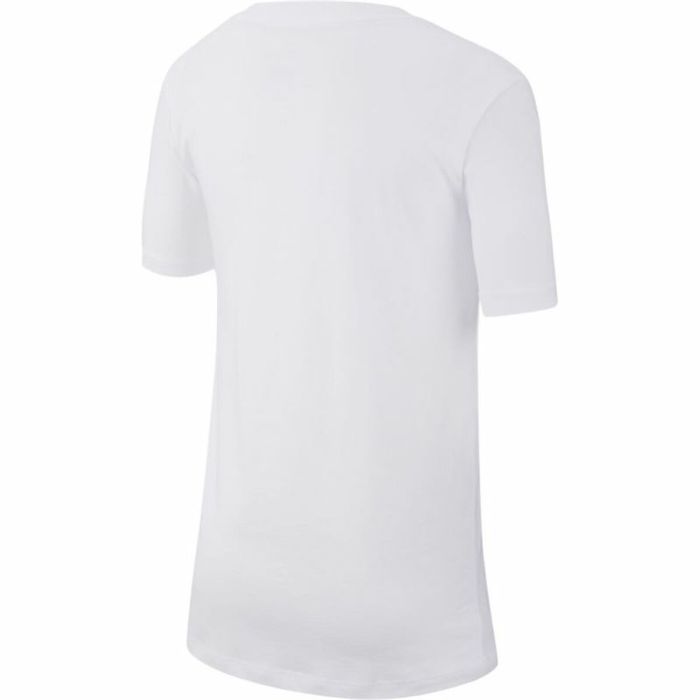 Camiseta de Manga Corta Infantil Nike Sportswear Blanco 4