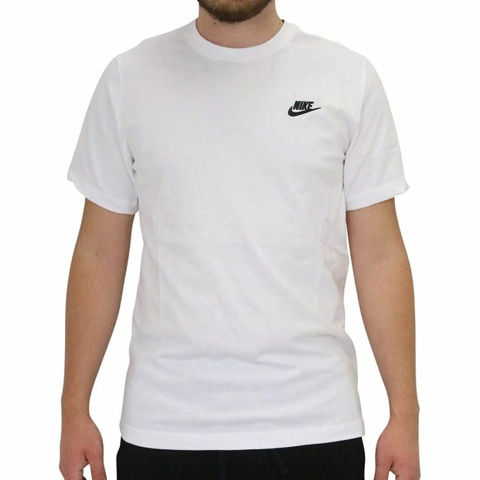 Camiseta de Manga Corta Hombre Nike AR4997 101 Blanco Hombre 5