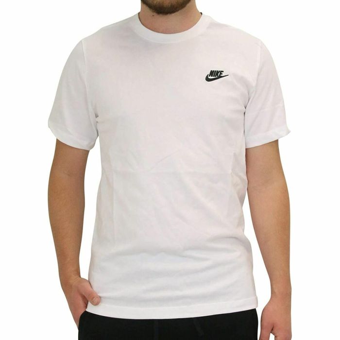 Camiseta de Manga Corta Hombre Nike AR4997 101 Blanco Hombre 4