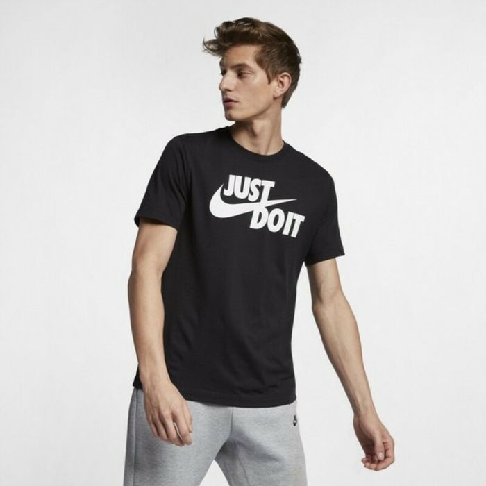 Camiseta de Manga Corta Hombre Nike Sportswear JDI Negro 4
