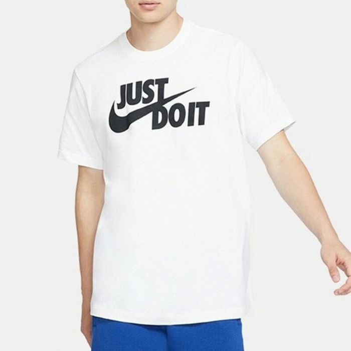 Camiseta de Manga Corta Hombre Nike Sportswear JDI AR5006 100 Blanco 1