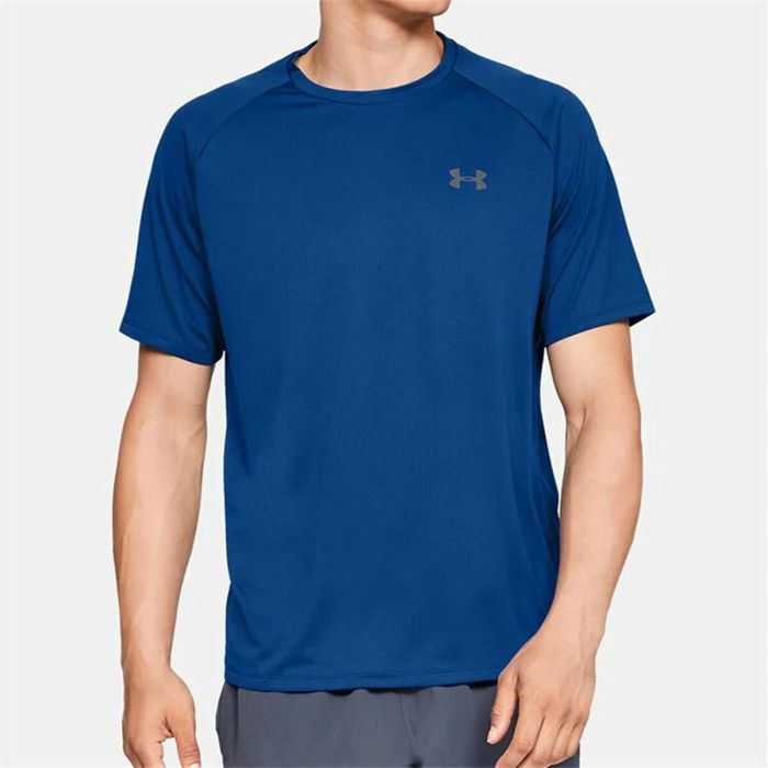 Camiseta de Manga Corta Hombre Under Armour Tech 2.0 Azul 3