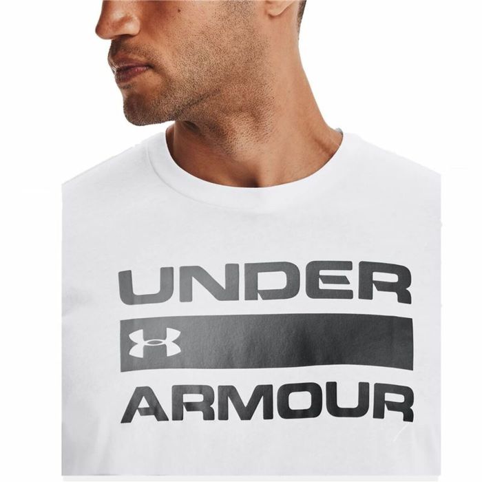 Camiseta de Manga Corta Hombre Under Armour Team issue Wordmark Blanco 1