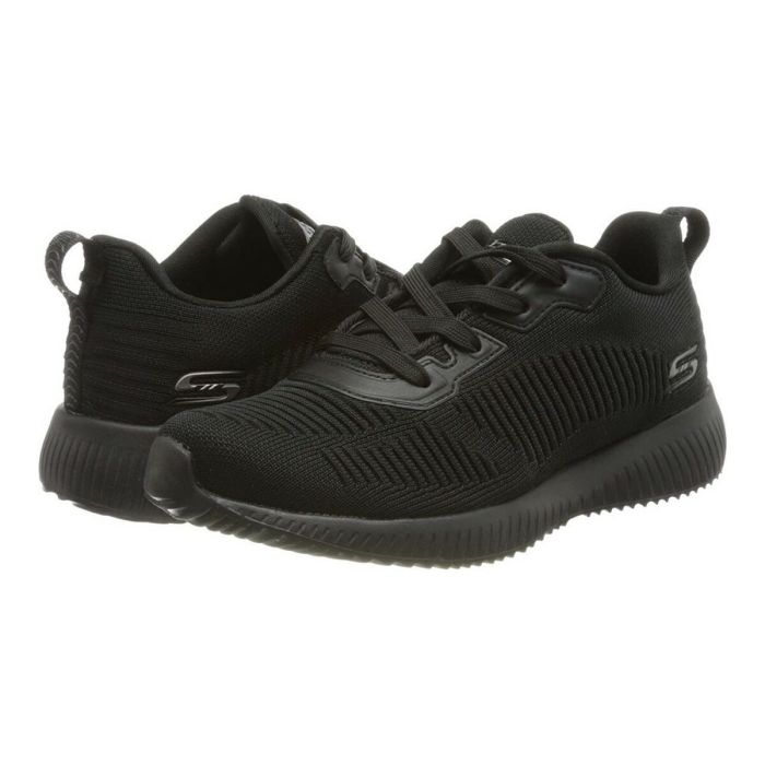 Zapatillas de Mujer para Caminar Skechers BOBS SQUAD TOUGH TALK 32504 Negro 1