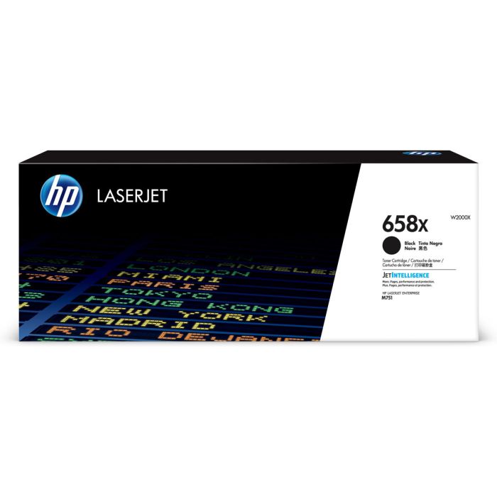 HP Cartucho de tóner Original LaserJet 658X negro de alta capacidad