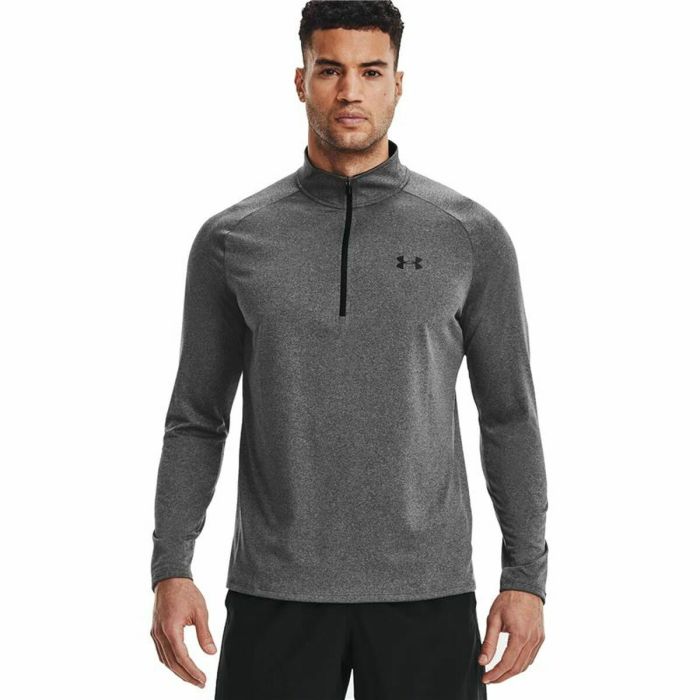 Camiseta de Manga Larga Hombre Under Armour Tech™ ½ Zip Gris oscuro