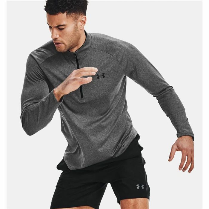 Camiseta de Manga Larga Hombre Under Armour Tech™ ½ Zip Gris oscuro 3