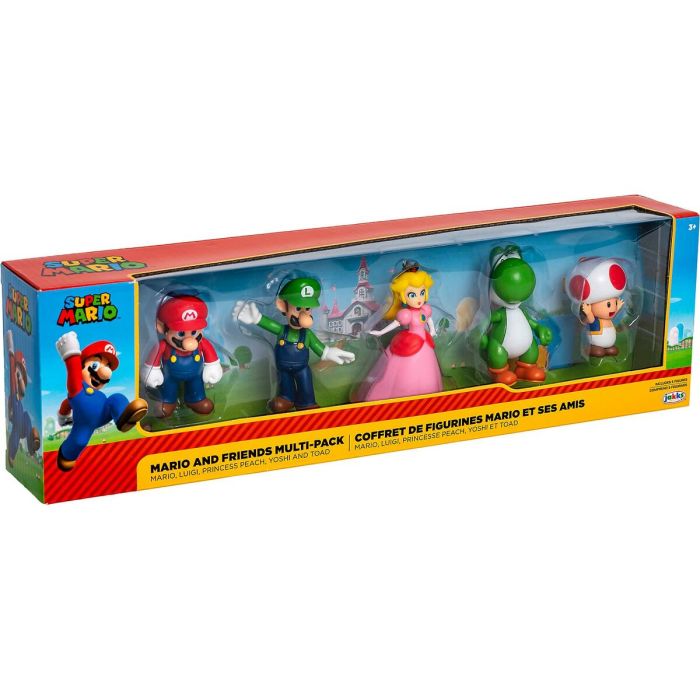 Set de Figuras Super Mario Mario and his Friends 5 Piezas 2