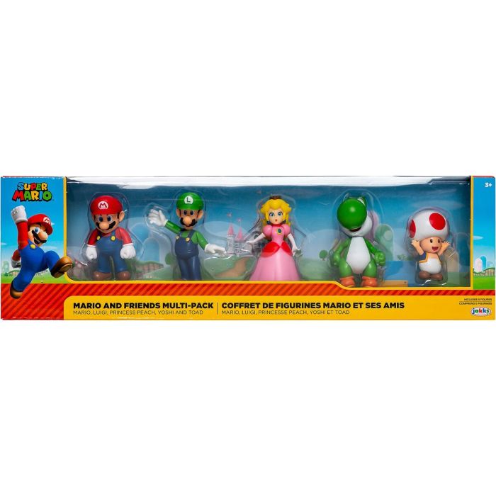 Set de Figuras Super Mario Mario and his Friends 5 Piezas 1