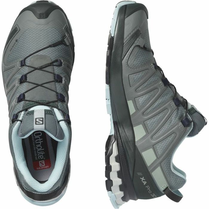 Zapatillas de Running para Adultos XA PRO Salomon 3D v8 Gore-Tex Mujer Gris 5