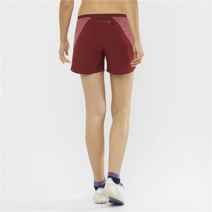 Pantalones Cortos Deportivos para Mujer Salomon Cross 5" Rojo 5