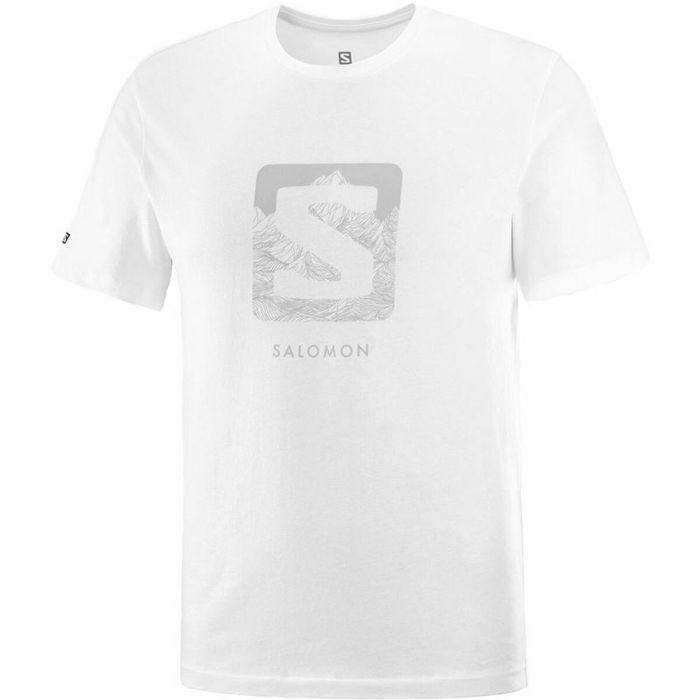 Camiseta Deportiva de Manga Corta Salomon Outlife Logo Blanco