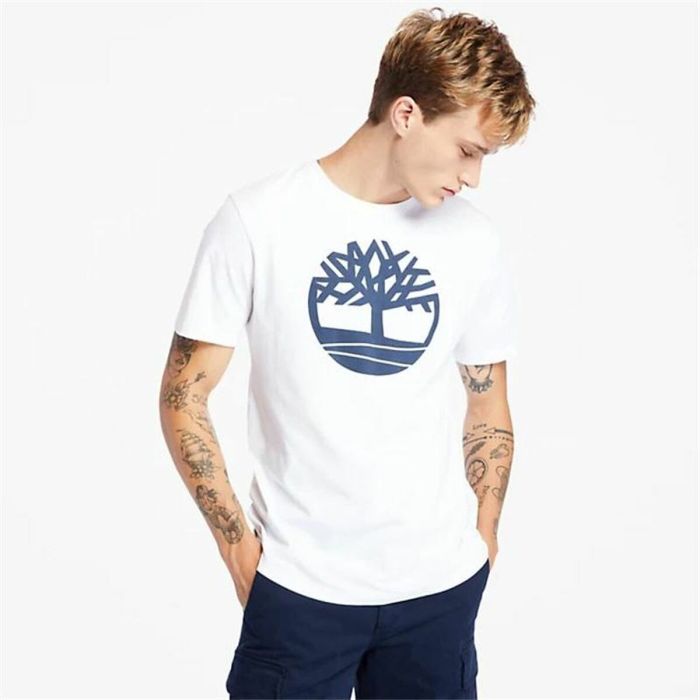 Camiseta Timberland Tree Logo Blanco Hombre 4
