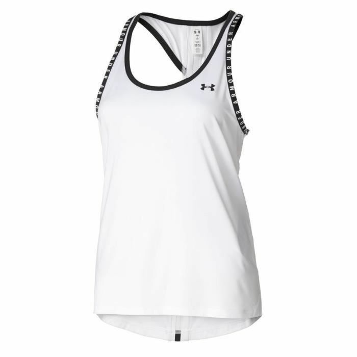 Camiseta de Tirantes Mujer Under Armour Knockout Blanco L Camiseta de Tirantes Mujer Under Armour Knockout Blanco L