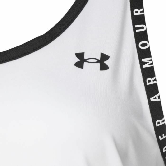 Camiseta de Tirantes Mujer Under Armour Knockout Blanco 1 Camiseta de Tirantes Mujer Under Armour Knockout Blanco 1