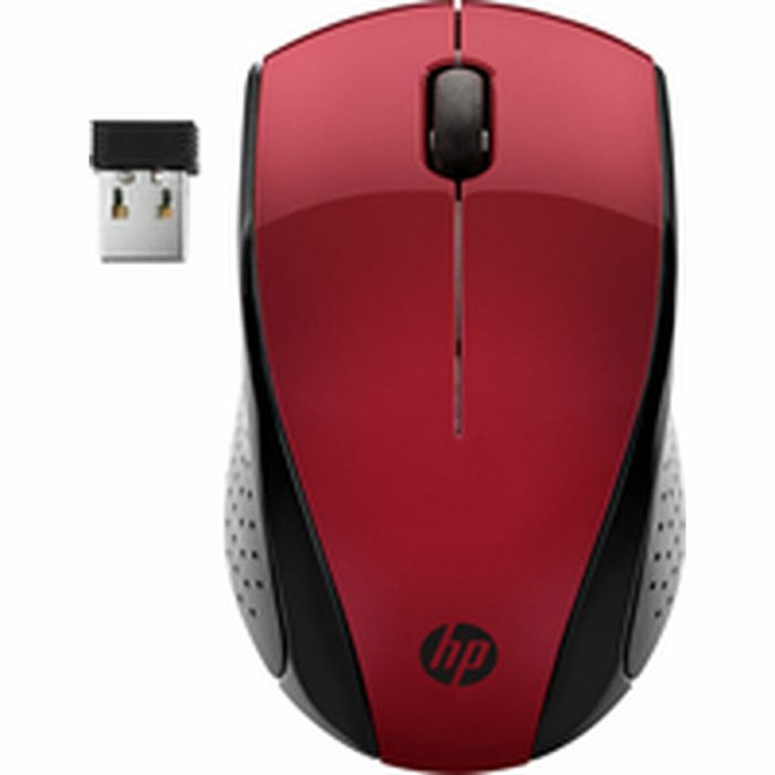 Ratón Inalámbrico HP 220 Rojo 1600 dpi 2