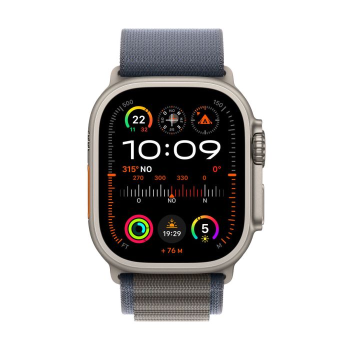 Apple Watch Ultra 2/ GPS/ Cellular/ 49mm/ Caja de Titanio/ Correa Loop Alpine Azul S Pequeña Apple Watch Ultra 2/ GPS/ Cellular/ 49mm/ Caja de Titanio/ Correa Loop Alpine Azul S Pequeña
