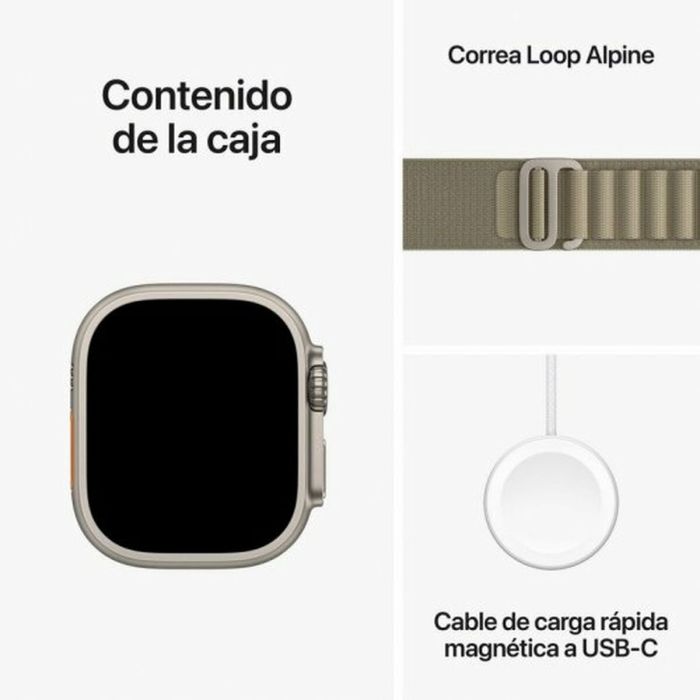 Smartwatch Apple MRF03TY/A Verde Dorado Oliva 49 mm 1