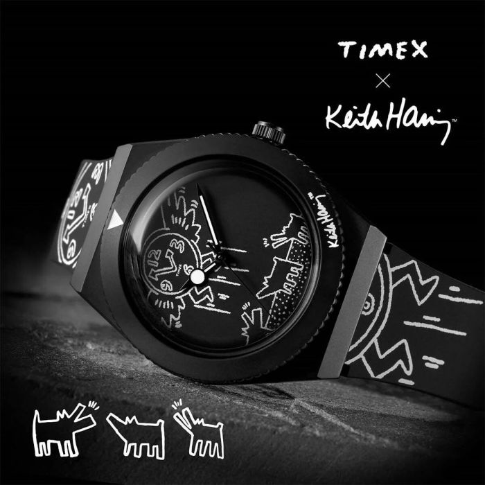Reloj Hombre Timex Q X KEITH HARING SPECIAL EDT. Negro (Ø 38 mm) 5