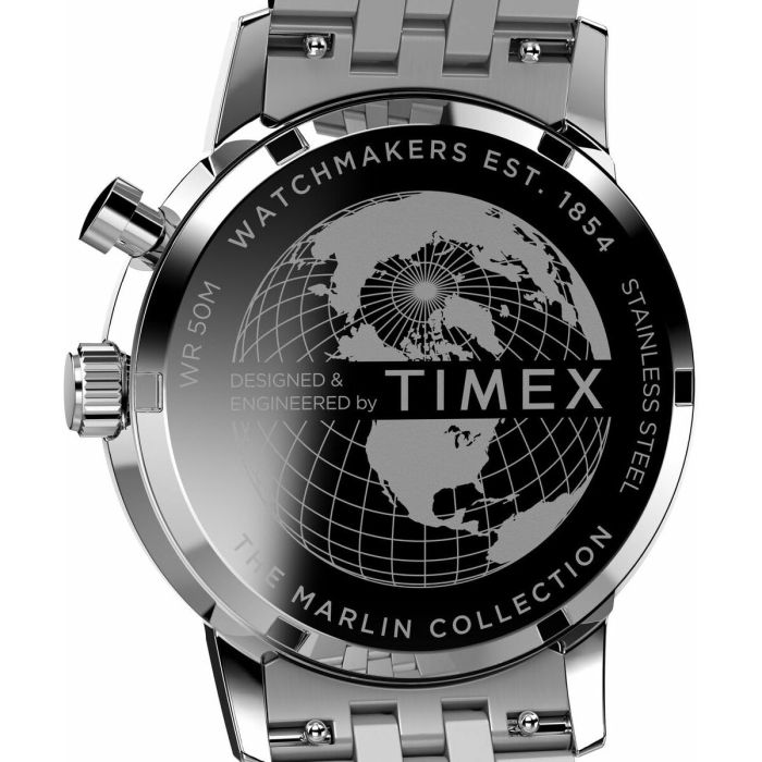 Reloj Hombre Timex MARLIN MOONPHASE Plateado (Ø 40 mm) 2