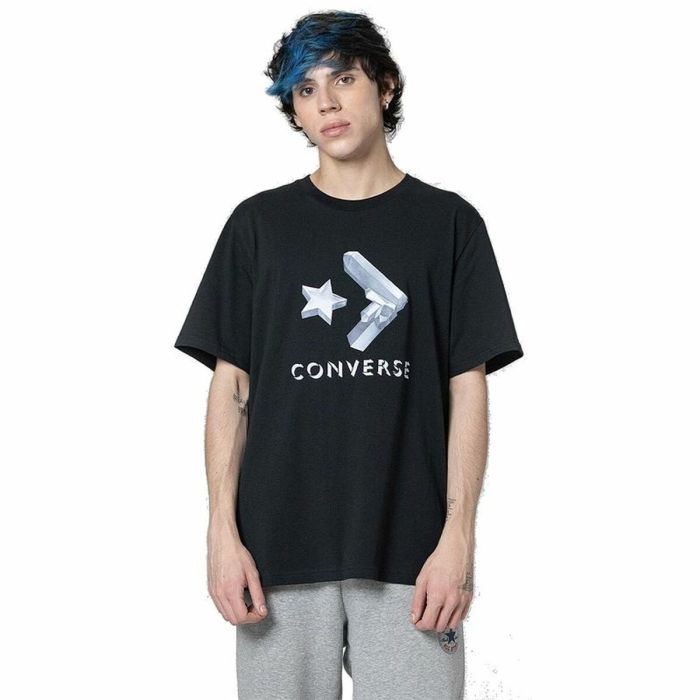 Camiseta de Manga Corta Hombre Converse Crystals Negro 3