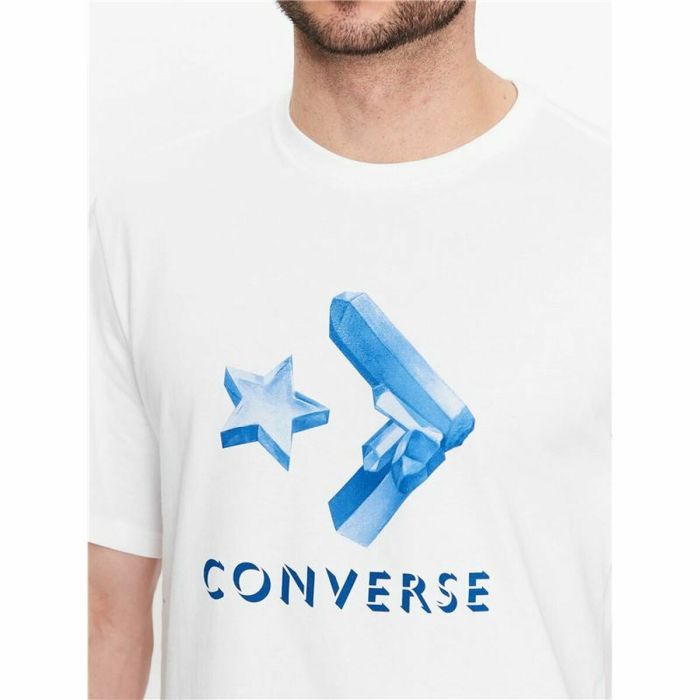 Camiseta de Manga Corta Hombre Converse Crystals Blanco 1