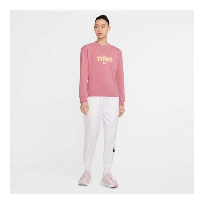 Camiseta de Manga Larga de Mujer Nike Crew Rosa 1