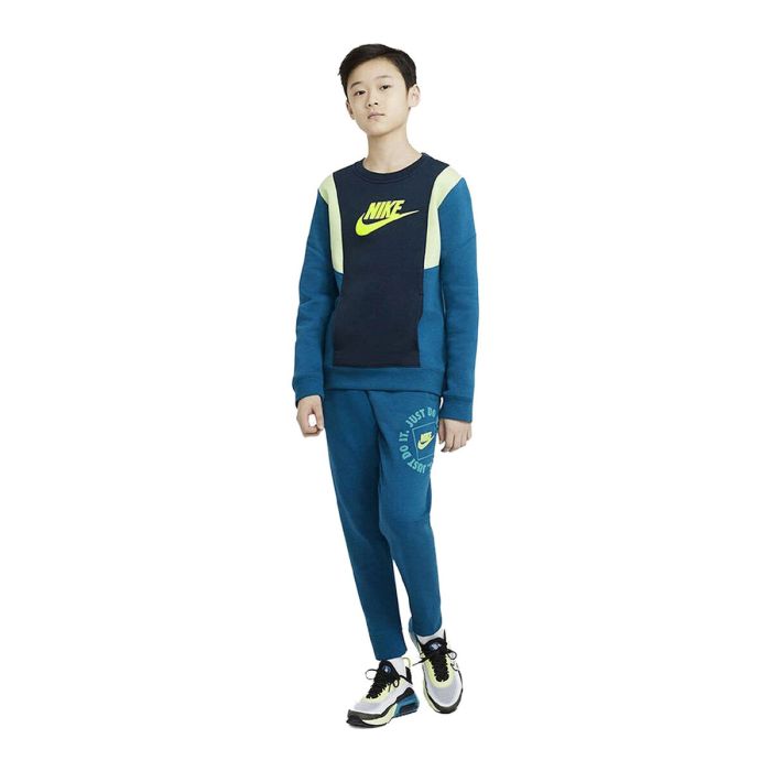 Sudadera sin Capucha Niño Nike Amplify Azul 4 Sudadera sin Capucha Niño Nike Amplify Azul 4