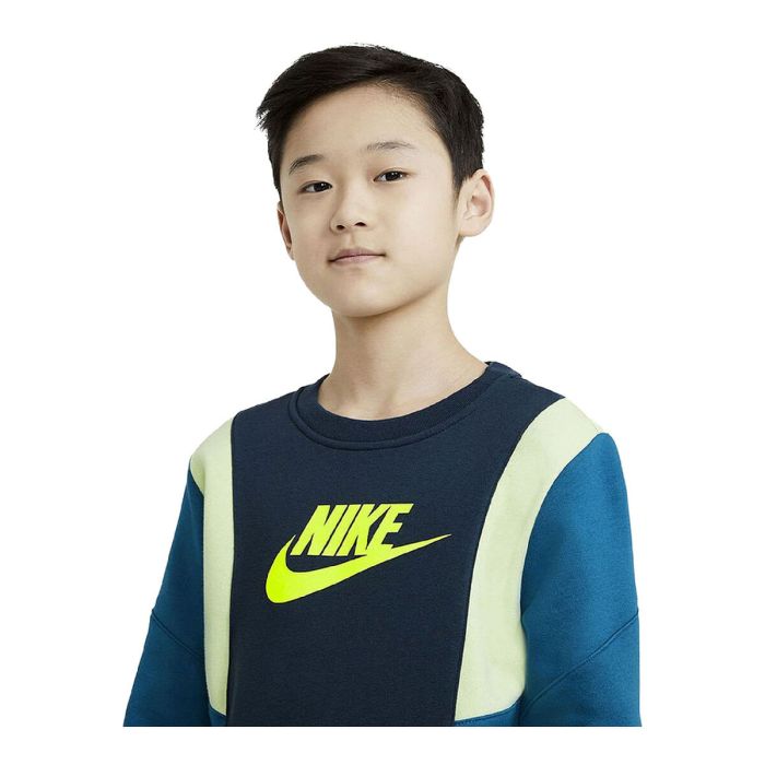 Sudadera sin Capucha Niño Nike Amplify Azul 2 Sudadera sin Capucha Niño Nike Amplify Azul 2