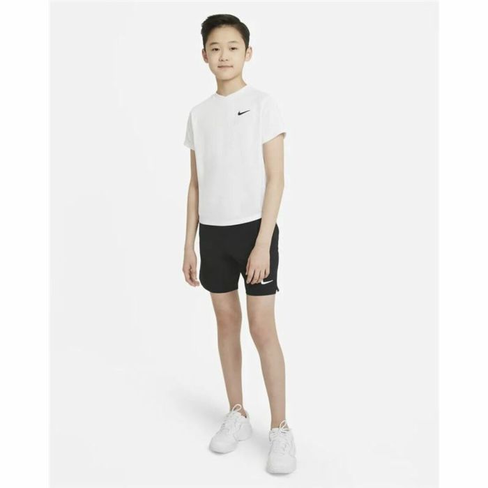 Camiseta de Manga Corta Infantil Nike Court Dri-FIT Victory Blanco 1