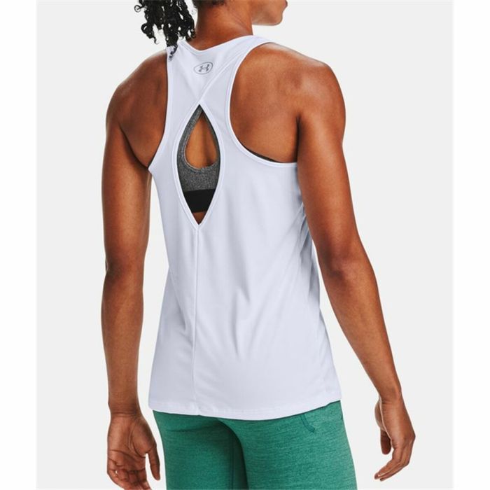 Camiseta de Tirantes Mujer Under Armour Tech Twist Graphic Tank Blanco 2