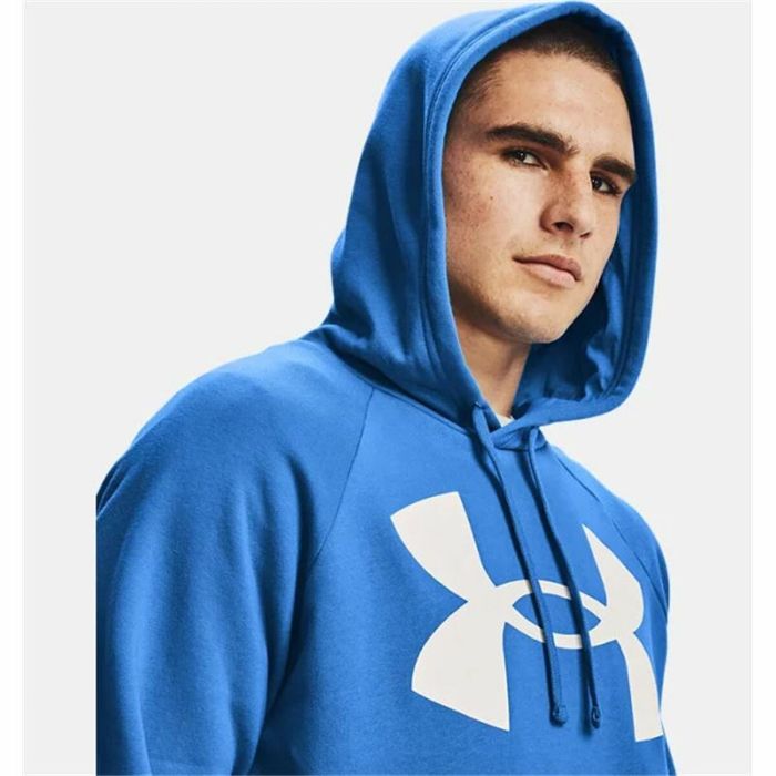 Sudadera con Capucha Hombre Under Armour Rival Big Logo Azul 2