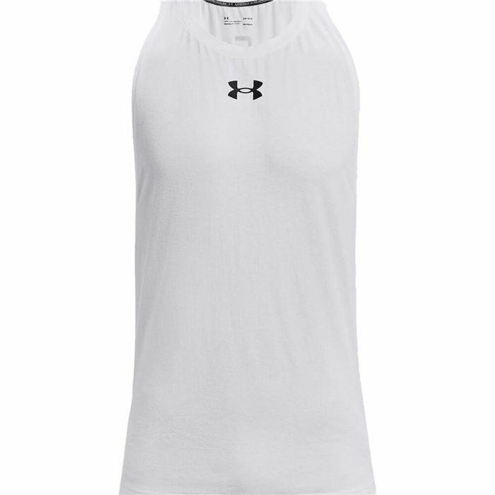 Camiseta de Tirantes Hombre Under Armour Baseline Blanco 1