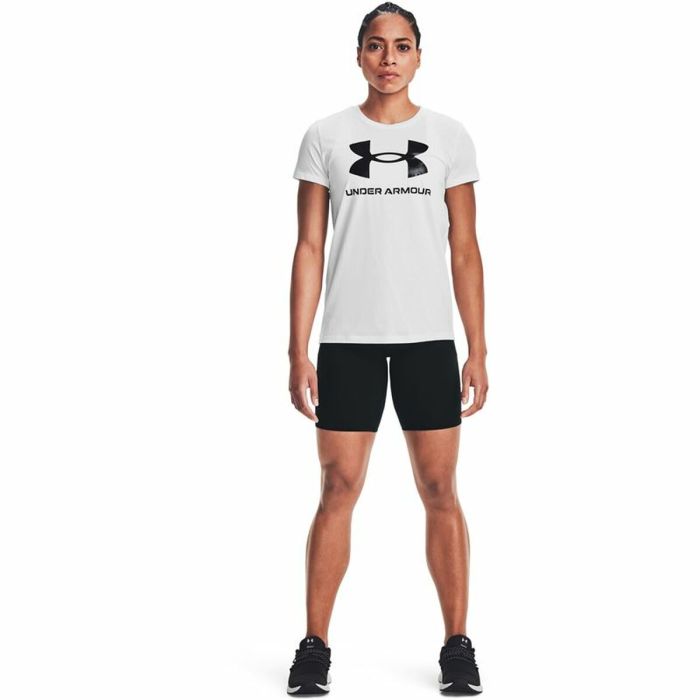 Camiseta de Manga Corta Mujer Under Armour Sportstyle Blanco 3