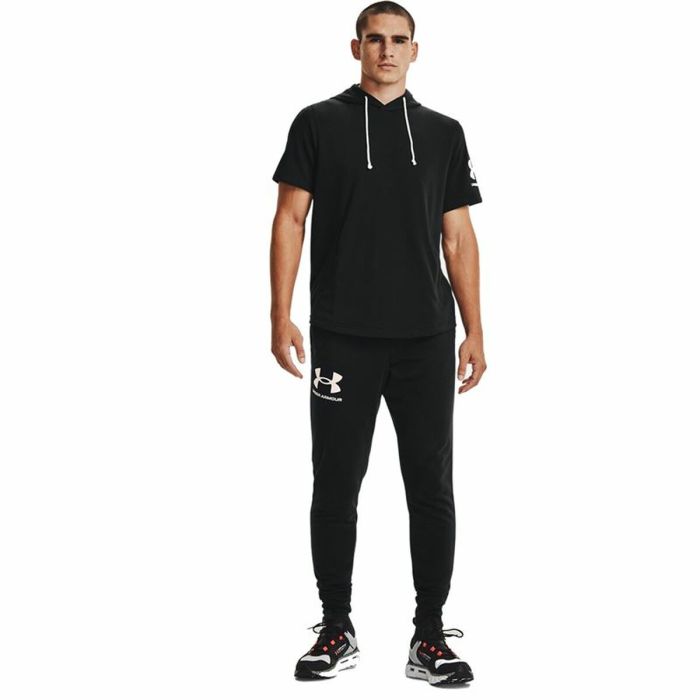 Pantalón Largo Deportivo Under Armour Rival Terry Jogger Negro Hombre 2