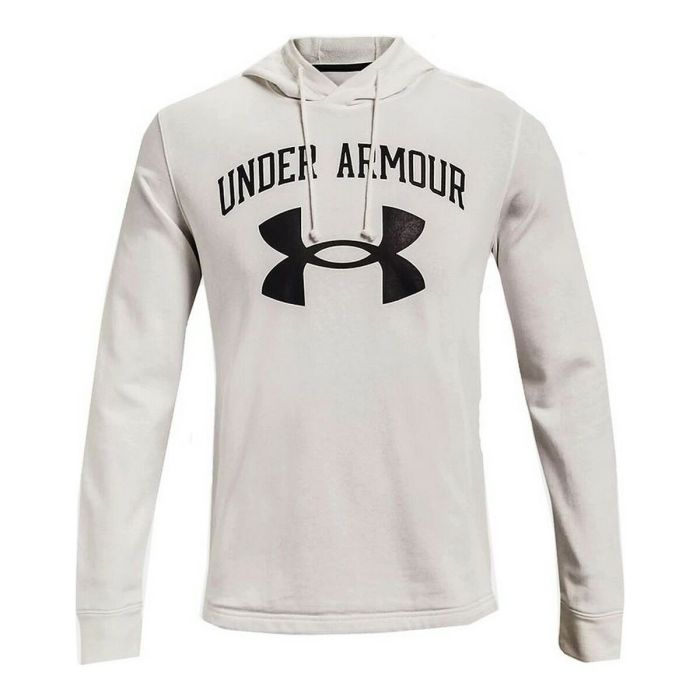 Sudadera con Capucha Hombre Under Armour Rival Fleece Big Logo Blanco