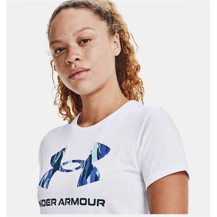 Camiseta de Manga Corta Mujer Under Armour Graphic Blanco 1