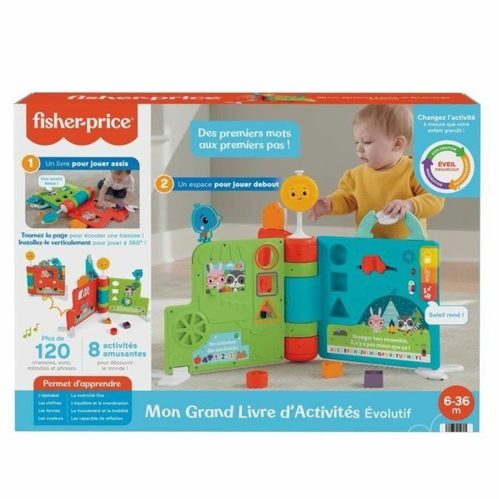 Juguete de bebé Fisher Price My Big Scalable Activity Book Plástico 4 Piezas 1