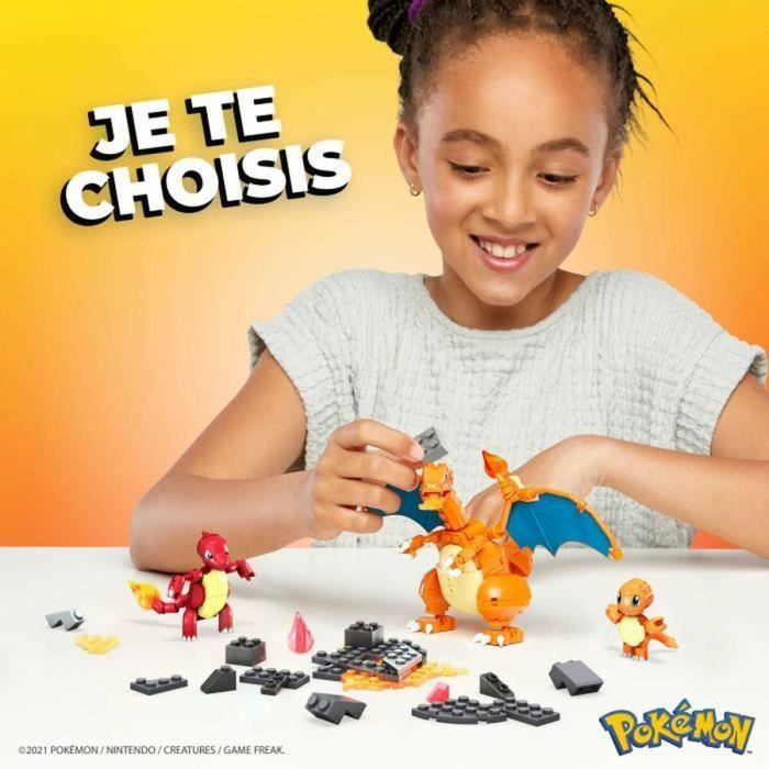 Juego de Construcción Megablocks Charmander Charmilion Charizard Pokémon 300 Piezas 3