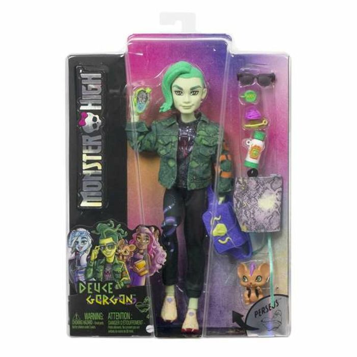 Muñeca articulada monster high deuce gorgon con mascota y accesorios de moda. Muñeca articulada monster high deuce gorgon con mascota y accesorios de moda.