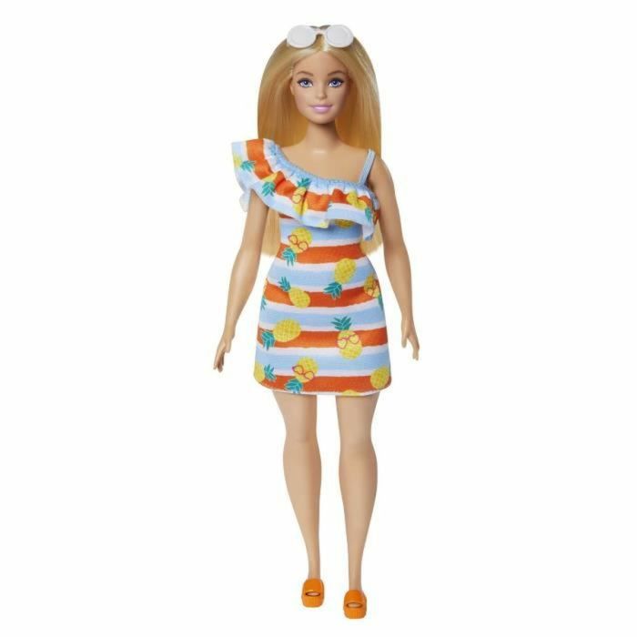 Muñeca Barbie Loves The Ocean Vestido Flores Hlp92 Mattel