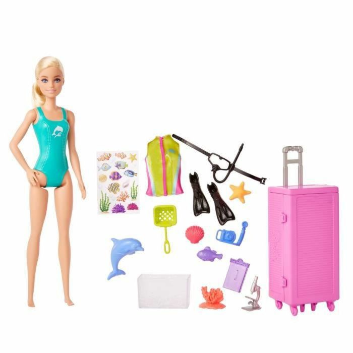 Muñeca Barbie Tú Puedes Ser Bióloga Marina Hmh26 Mattel