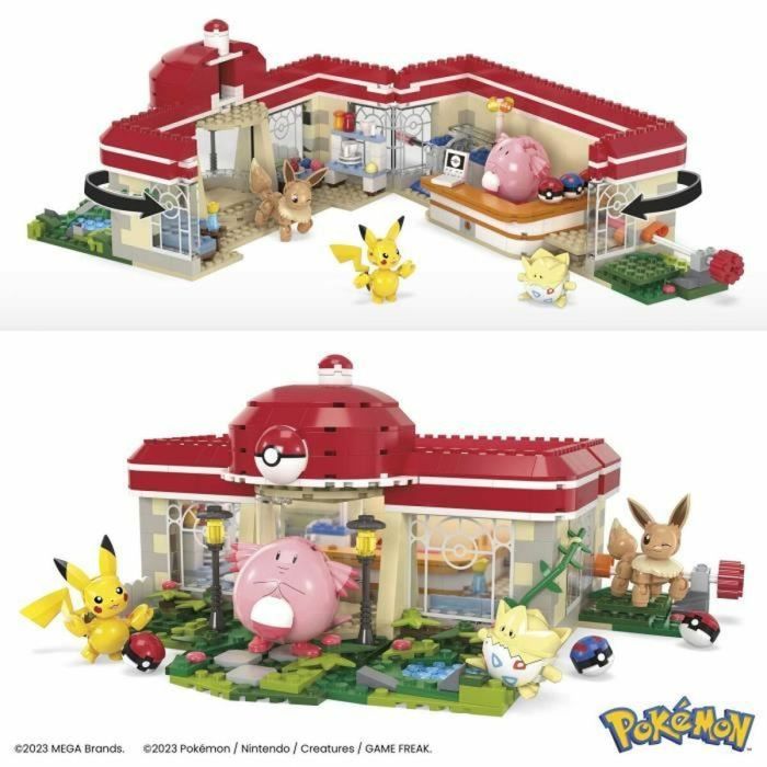 Kit de construcción Pokémon Mega Construx - Forest Pokémon Center 648 Piezas 5