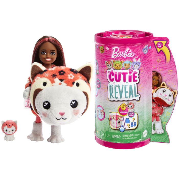 Muñeca Barbie Chelsea Cutie Reveal Serie Peluche 4