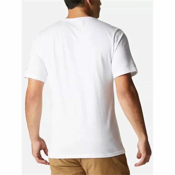 Camiseta de Manga Corta Hombre Columbia Blanco 3