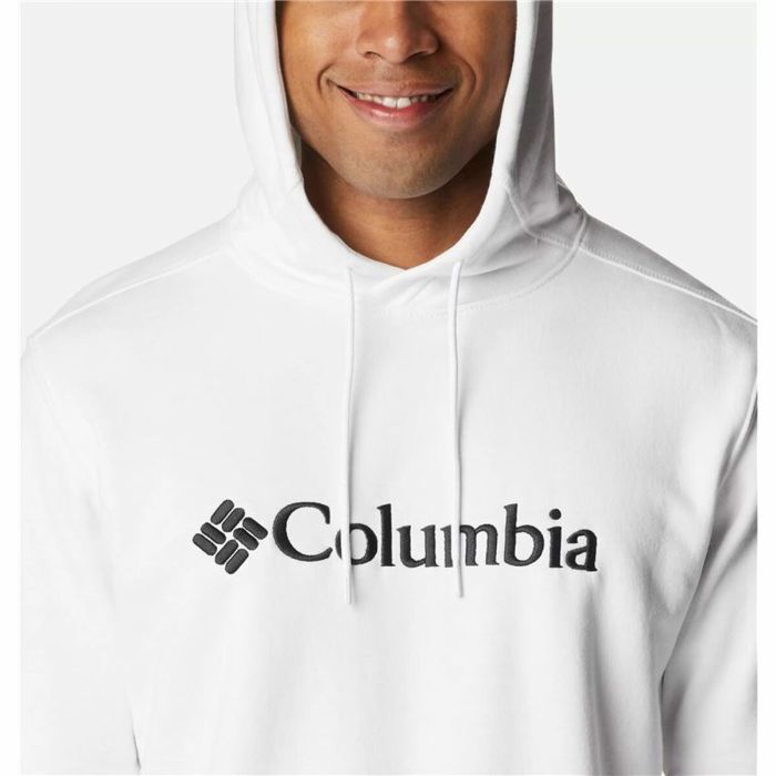 Sudadera con Capucha Hombre Columbia CSC Basic Logo Blanco 1