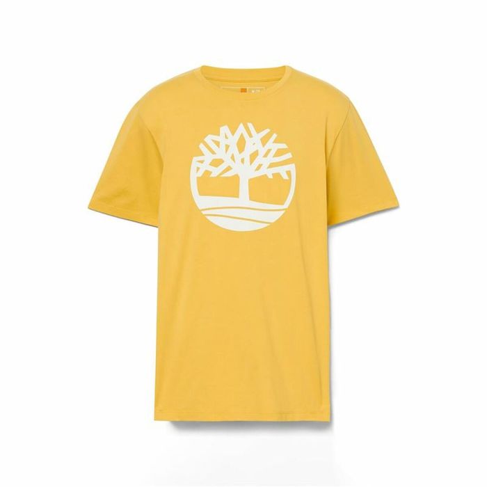 Camiseta de Manga Corta Hombre Timberland Kennebec River Tree Logo Short Amarillo